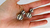Silver Barbell Earrings. Thailand. 0133 - Aadya Bazaar