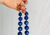 Lapis and Taxco Silver Beaded Long Necklace.