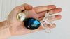Labradorite, Quartz Crystal and Silver Pendant Necklace.