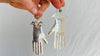 Oaxaca Hand Silver Earrings. La Mano. Mexico. Frida Kahlo - Aadya Bazaar