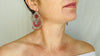 Oaxacan Filigree Earrings. Red Coral. Sterling Silver. Mexico. Frida Kahlo - Aadya Bazaar