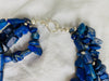 Lapis and Karen Silver Beaded Multistrand Necklace.