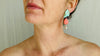 Turquoise & Faux Shell Earrings.
