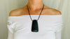 Mayan Black Jade & Amber Pendant. Hand-Carved. Guatemala. - Aadya Bazaar