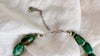 Turquoise and Ammonite Necklace. Sterling Silver. 1223