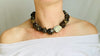 Garnet Crystals & Pyrite Necklace.