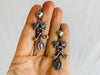 Mexican Cast Silver Earrings. Virgin of Guadalupe. Mexico. Frida Kahlo - Aadya Bazaar