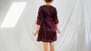 Vintage Balochi Hand-Embroidered Satin Dress. XS-S - Aadya Bazaar