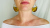 Large Amber Earrings. Sterling Silver Ear Wire. 0236