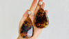 Taxco Sterling & Amber Drop Earrings