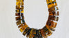 Huge Amber Heishi Beaded Necklace. Pucca. Mexican Amber. Dramatic and Gorgeous!