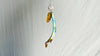 Amber, Paua & Silver Pendant. Sterling Silver Snake Chain. - Aadya Bazaar