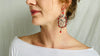 Vintage Oaxacan Filigree Earrings. Coral. Sterling Silver. Mexico. Frida Kahlo - Aadya Bazaar