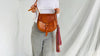 Leather Bag. Adjustable Strap. Zinacantan Tassels - Aadya Bazaar