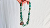 Turquoise and Ammonite Necklace. Sterling Silver. 1223
