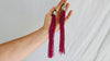 Vintage Zinacantan Tassel Earrings. Sterling Silver