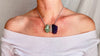 Amethyst Druzy, Prehnite & Quartz Crystal Necklace. Sterling Silver. Medicine Necklace. 1281.