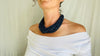 Lapis Lazuli and Antique Silver Necklace. Multi Strand - Aadya Bazaar
