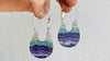 Rainbow Fluorite & Silver Earrings. Atelier Aadya. 0147 - Aadya Bazaar