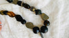 Amber & Pyrite Necklace. Choker. - Aadya Bazaar