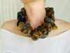 Huge Graduated Amber Chip Beaded Necklace. Mexican Amber. Dramatic and Gorgeous! - Aadya Bazaar