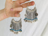 Vintage Uzbek Bukhara Silver Earrings.