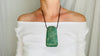 Mayan Green Jade Pendant. Hand-Carved Adze. Guatemala.