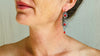 Heart Earrings. Oaxacan Filigree with Coral. Sterling Silver. Mexico. 0402