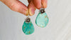 Santo Domingo Pueblo Turquoise Earrings. Kewa. Native American. 0048
