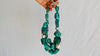 Amazonite and Silver Multistrand Necklace. - Aadya Bazaar