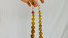 Long Graduated Amber Baroque Necklace. Graduated Sphere. Mexican Amber. - Aadya Bazaar