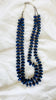 Lapis Lazuli Long Beaded Necklace.