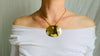 Gold Plated Tribal Pendant. Gold Plated Silver. Columbia Nose Ornament