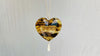 Amber Heart & Sterling Silver Necklace. Pendant and Chain