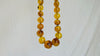 Long Graduated Amber Baroque Necklace. Graduated Sphere. Mexican Amber. - Aadya Bazaar