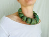 Mayan Guatemalita Jade Graduated Choker Necklace. Guatemalan.