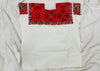 Vintage El Bosque Mexican Huipil. Vibrant Mayan Textile.
