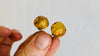 Large Amber Barbell Earrings. Double Sided. 2011 - Aadya Bazaar