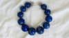 Lapis Beaded Necklace. Huge Spheres - Aadya Bazaar
