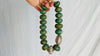 Guatemalita Jade Necklace. Sterling Silver.