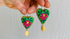 Alebrije Heart Painted Earrings. Atelier Aadya