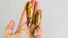 Jasper Asymmetrical Earrings. Monte Alban Reproduction Bells. Sterling Silver - Aadya Bazaar