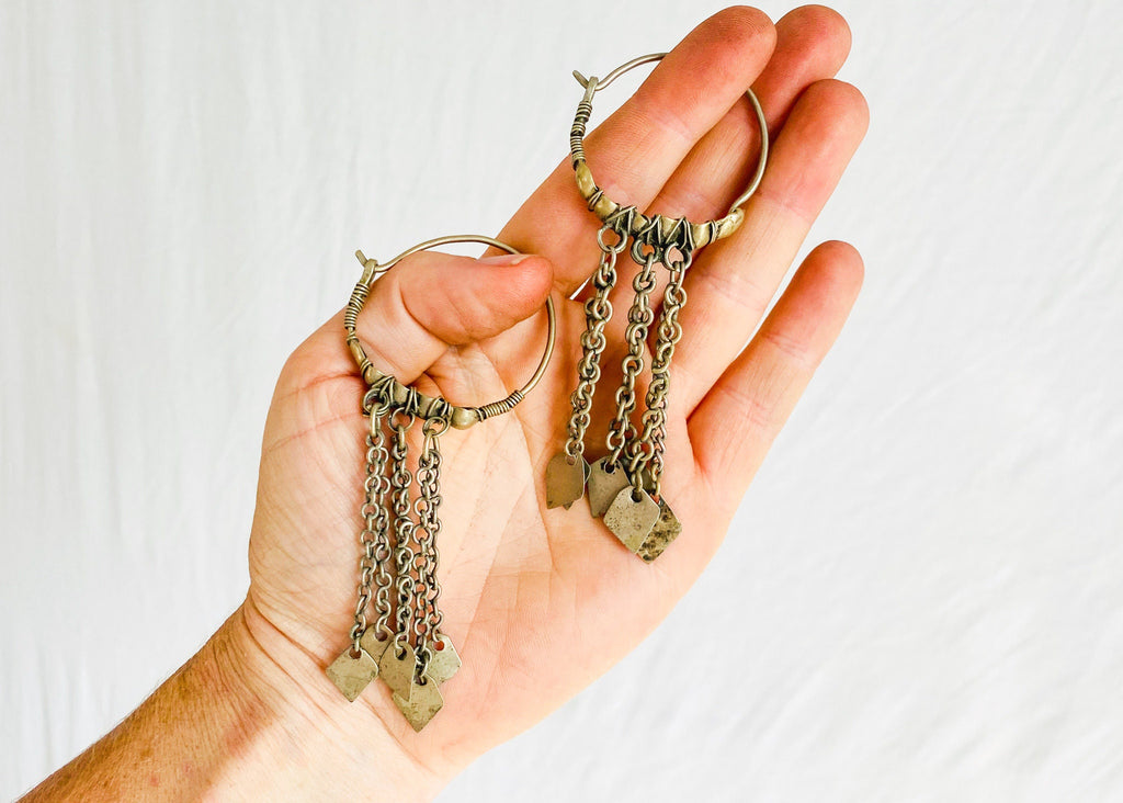 Kuchi Hoop Earrings. Silver. 0433. 4
