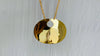 Gold Plated Tribal Pendant. Gold Plated Silver. Columbia Nose Ornament