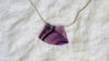 Rainbow Fluorite and Silver Pendant Necklace. Snake Chain 0234