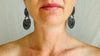 Vintage Oaxacan Filigree Earrings. Coral. Sterling Silver. Mexico. Frida Kahlo - Aadya Bazaar