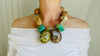 Fossilized Coral, Yellow Apatite and Ammonite Necklace. Atelier Aadya