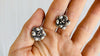 Fine Silver Flower Earrings from the Karen Hill Tribe of Thailand. 0324 - Aadya Bazaar