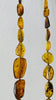 Long Amber & Silver Necklace.