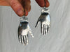 Oaxaca Hand Silver Earrings. La Mano. Mexico. Frida Kahlo - Aadya Bazaar